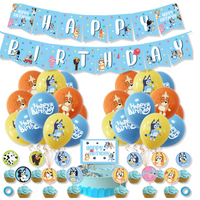 “Birthday party pack balloons tableware Kids girls boys Sydney lucymelon present gift  princess Spiderman avengers paw patrol cars blippi Minecraft unicorn among us baby shark frozen bluey mermaid coco melon hot wheels pop it dinosaur animals”