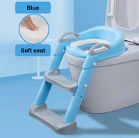 Kids toilet training potty with step up ladder & cushioned seat