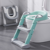 Kids toilet training potty with step up ladder & cushioned seat