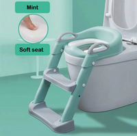 Kids toilet training potty with step up ladder & cushioned seat