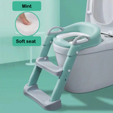 Kids toilet training potty with step up ladder & cushioned seat