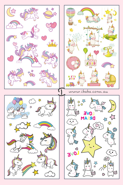 Unicorn Temporary Tattoos